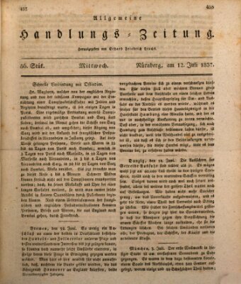 Allgemeine Handlungs-Zeitung Mittwoch 12. Juli 1837