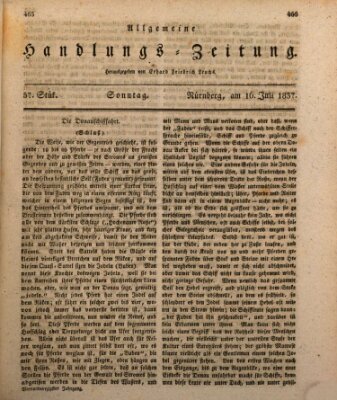 Allgemeine Handlungs-Zeitung Sonntag 16. Juli 1837