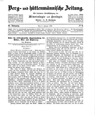 Berg- und hüttenmännische Zeitung Mittwoch 9. Januar 1856