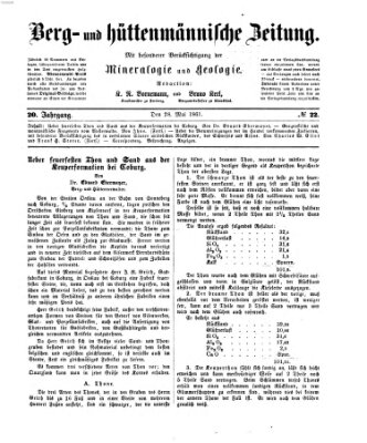 Berg- und hüttenmännische Zeitung Dienstag 28. Mai 1861