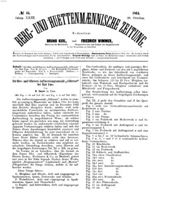 Berg- und hüttenmännische Zeitung Freitag 28. Oktober 1864