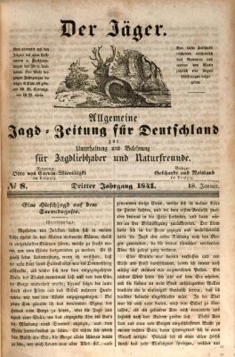 Der Jäger Montag 18. Januar 1841