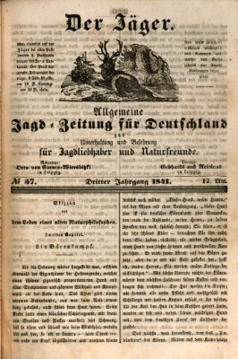 Der Jäger Mittwoch 12. Mai 1841