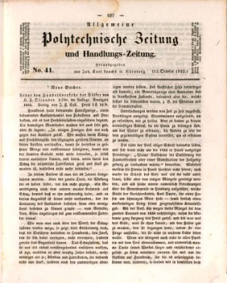 Allgemeine polytechnische Zeitung und Handlungs-Zeitung (Allgemeine Handlungs-Zeitung) Donnerstag 13. Oktober 1842