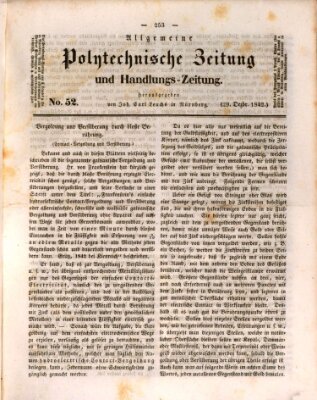 Allgemeine polytechnische Zeitung und Handlungs-Zeitung (Allgemeine Handlungs-Zeitung) Donnerstag 29. Dezember 1842