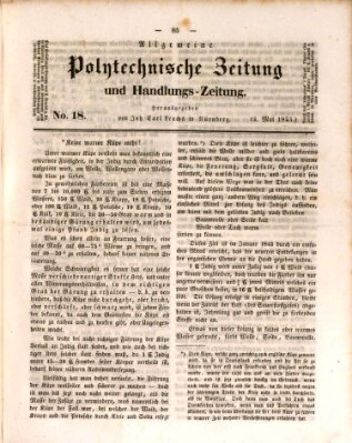 Allgemeine polytechnische Zeitung und Handlungs-Zeitung (Allgemeine Handlungs-Zeitung) Donnerstag 4. Mai 1843