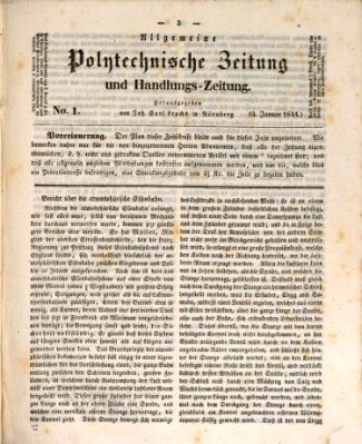 Allgemeine polytechnische Zeitung und Handlungs-Zeitung (Allgemeine Handlungs-Zeitung) Donnerstag 4. Januar 1844