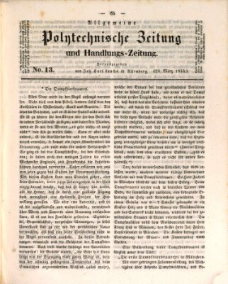 Allgemeine polytechnische Zeitung und Handlungs-Zeitung (Allgemeine Handlungs-Zeitung) Donnerstag 28. März 1844