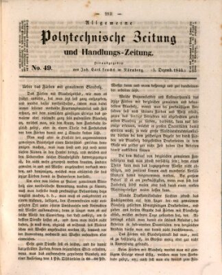Allgemeine polytechnische Zeitung und Handlungs-Zeitung (Allgemeine Handlungs-Zeitung) Donnerstag 5. Dezember 1844