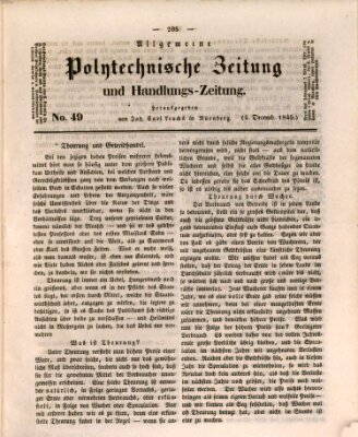 Allgemeine polytechnische Zeitung und Handlungs-Zeitung (Allgemeine Handlungs-Zeitung) Donnerstag 4. Dezember 1845