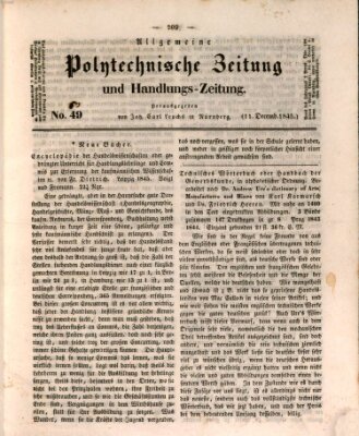 Allgemeine polytechnische Zeitung und Handlungs-Zeitung (Allgemeine Handlungs-Zeitung) Donnerstag 11. Dezember 1845