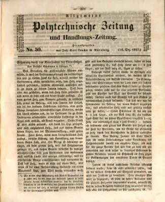 Allgemeine polytechnische Zeitung und Handlungs-Zeitung (Allgemeine Handlungs-Zeitung) Donnerstag 16. Dezember 1847