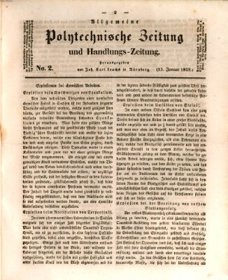 Allgemeine polytechnische Zeitung und Handlungs-Zeitung (Allgemeine Handlungs-Zeitung) Donnerstag 13. Januar 1848