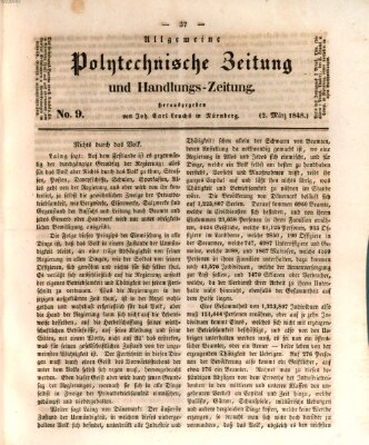 Allgemeine polytechnische Zeitung und Handlungs-Zeitung (Allgemeine Handlungs-Zeitung) Donnerstag 2. März 1848