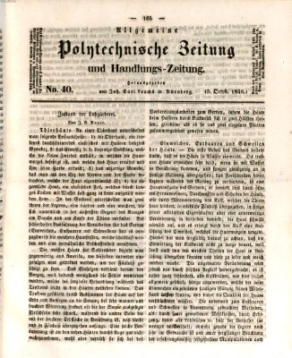 Allgemeine polytechnische Zeitung und Handlungs-Zeitung (Allgemeine Handlungs-Zeitung) Donnerstag 5. Oktober 1848