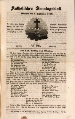 Katholisches Sonntagsblatt Sonntag 8. September 1850