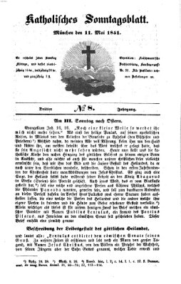 Katholisches Sonntagsblatt Sonntag 11. Mai 1851