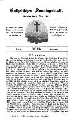 Katholisches Sonntagsblatt Sonntag 8. Juni 1851