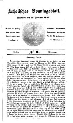 Katholisches Sonntagsblatt Sonntag 27. Februar 1853