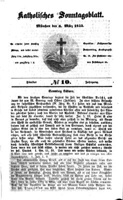 Katholisches Sonntagsblatt Sonntag 6. März 1853