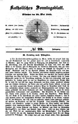 Katholisches Sonntagsblatt Sonntag 29. Mai 1853