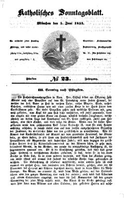 Katholisches Sonntagsblatt Sonntag 5. Juni 1853