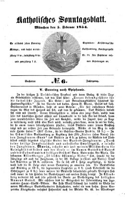 Katholisches Sonntagsblatt Sonntag 5. Februar 1854