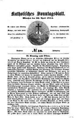 Katholisches Sonntagsblatt Sonntag 30. April 1854