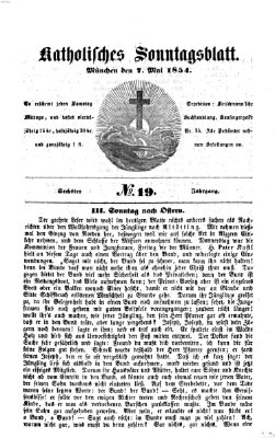 Katholisches Sonntagsblatt Sonntag 7. Mai 1854