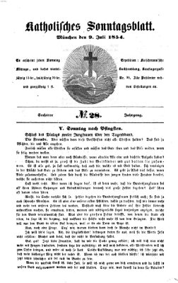 Katholisches Sonntagsblatt Sonntag 9. Juli 1854