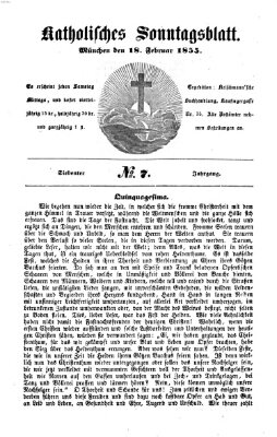 Katholisches Sonntagsblatt Sonntag 18. Februar 1855