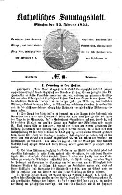 Katholisches Sonntagsblatt Sonntag 25. Februar 1855