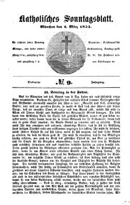 Katholisches Sonntagsblatt Sonntag 4. März 1855