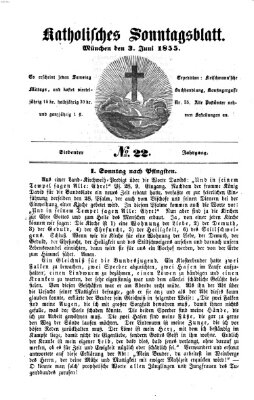 Katholisches Sonntagsblatt Sonntag 3. Juni 1855