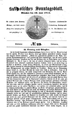 Katholisches Sonntagsblatt Sonntag 10. Juni 1855