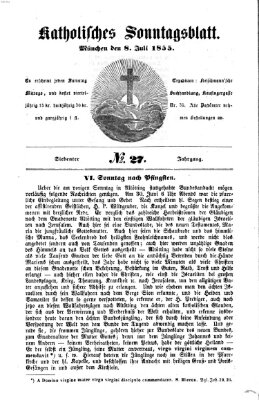 Katholisches Sonntagsblatt Sonntag 8. Juli 1855