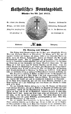 Katholisches Sonntagsblatt Sonntag 29. Juli 1855