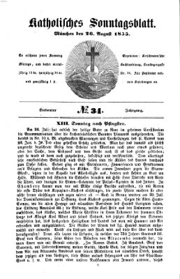 Katholisches Sonntagsblatt Sonntag 26. August 1855