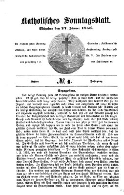 Katholisches Sonntagsblatt Sonntag 27. Januar 1856