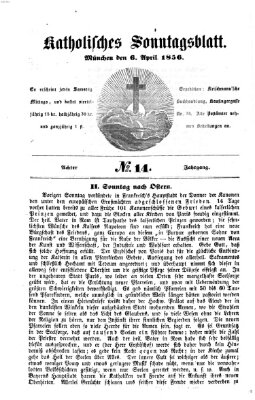 Katholisches Sonntagsblatt Sonntag 6. April 1856