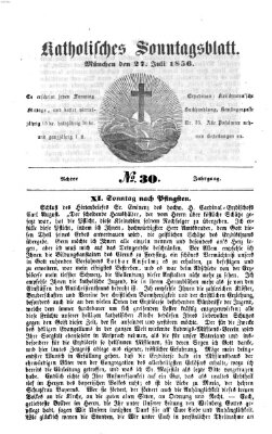 Katholisches Sonntagsblatt Sonntag 27. Juli 1856