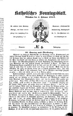 Katholisches Sonntagsblatt Sonntag 1. Februar 1857