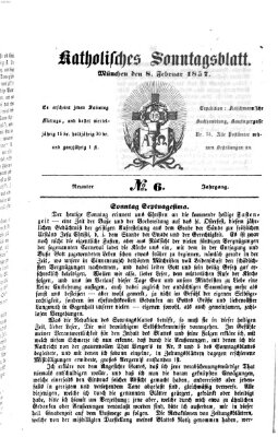 Katholisches Sonntagsblatt Sonntag 8. Februar 1857