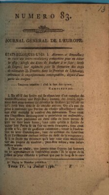 Journal général de l'Europe ou Mercure national et étranger Mittwoch 14. Juli 1790