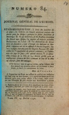 Journal général de l'Europe ou Mercure national et étranger Donnerstag 15. Juli 1790