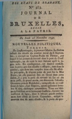 Le Journal de Bruxelles Donnerstag 25. November 1790