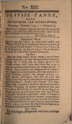 De sysse-panne ofte den estaminé der ouderlingen Mittwoch 2. Dezember 1795