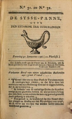 De sysse-panne ofte den estaminé der ouderlingen Samstag 30. Januar 1796