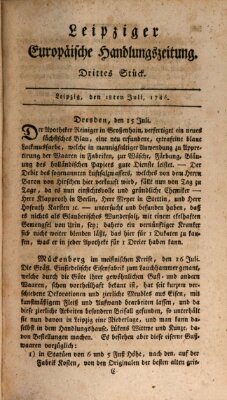 Leipziger europäische Handlungszeitung Dienstag 18. Juli 1786