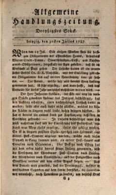 Allgemeine Handlungszeitung Montag 30. Juli 1787